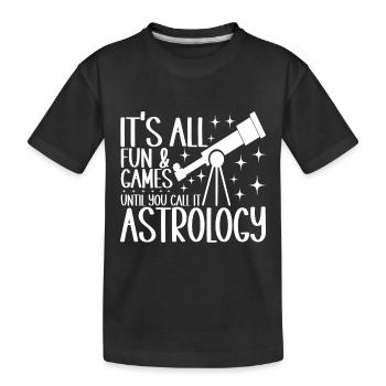 Astronomie astronome - T-shirt bio Premium Enfant - noir - Devant