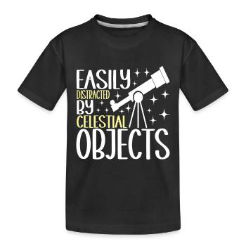 Astronomie astronome - T-shirt bio Premium Enfant - noir - Devant