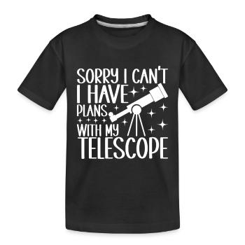 Astronomie astronome - T-shirt bio Premium Enfant - noir - Devant