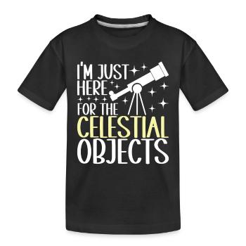 Astronomie astronome - T-shirt bio Premium Enfant - noir - Devant