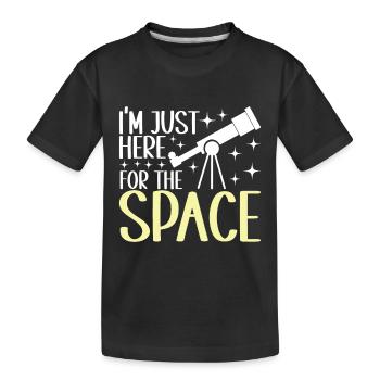 Astronomie astronome - T-shirt bio Premium Enfant - noir - Devant