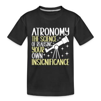 Astronomie astronome - T-shirt bio Premium Enfant - noir - Devant