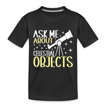 Astronomie astronome - T-shirt bio Premium Enfant - noir - Devant