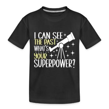 Astronomie astronome - T-shirt bio Premium Enfant - noir - Devant