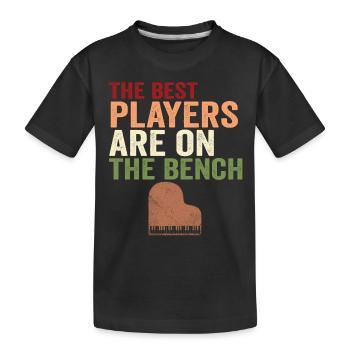 Les meilleurs joueurs Pianiste Pianiste - T-shirt bio Premium Enfant - noir - Devant