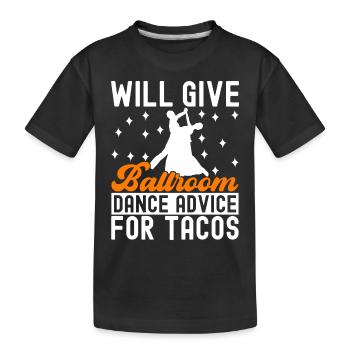 Ballroom Dance Ballroom Dancers Ballroom Dancers - Kids' Premium Organic T-Shirt - black - Front