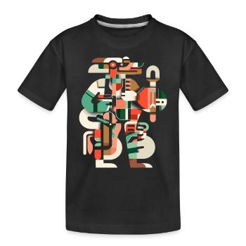 Dieu Maya Mythologie Maya Itzamna - T-shirt bio Premium Enfant - noir - Devant