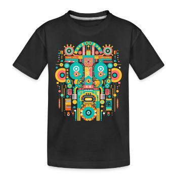 Dieu Maya Mythologie Maya Itzamna - T-shirt bio Premium Enfant - noir - Devant