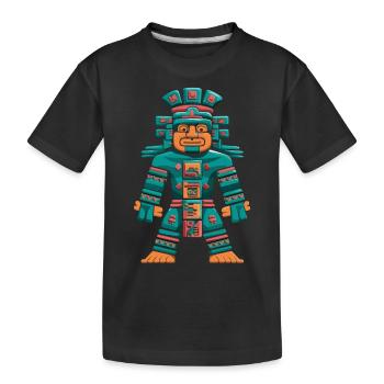 Dieu Maya Itzamna Mythologie Maya Illustration - T-shirt bio Premium Enfant - noir - Devant