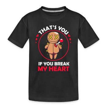Voodoo - Kinder Premium Bio T-Shirt - Schwarz - Vorne