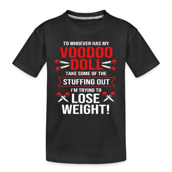 Voodoo - Kinder Premium Bio T-Shirt - Schwarz - Vorne