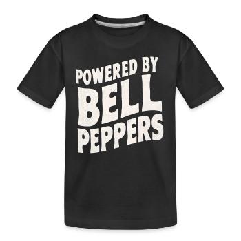 Paprika Geschenk - Kinder Premium Bio T-Shirt - Schwarz - Vorne