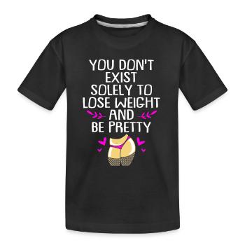 Positivité corporelle - T-shirt bio Premium Enfant - noir - Devant