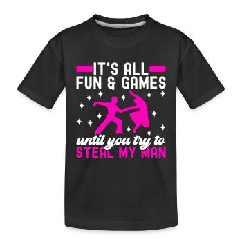 Danse de salon Danseurs de salon Danseurs de salon Danseurs de salon - T-shirt bio Premium Enfant - noir - Devant