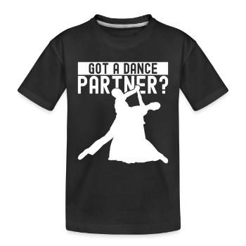 Ballsaal Tanz Ballsaaltänzer Gesellschaftstänzer - Kinder Premium Bio T-Shirt - Schwarz - Vorne