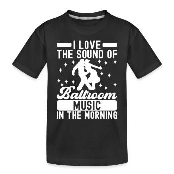 Danse de salon Danseurs de salon Danseurs de salon Danseurs de salon - T-shirt bio Premium Enfant - noir - Devant