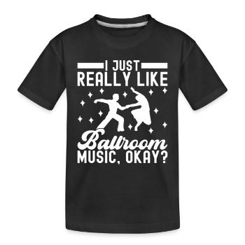 Danse de salon Danseurs de salon Danseurs de salon Danseurs de salon - T-shirt bio Premium Enfant - noir - Devant