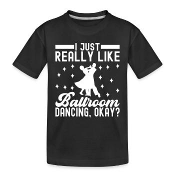 Danse de salon Danseurs de salon Danseurs de salon Danseurs de salon - T-shirt bio Premium Enfant - noir - Devant