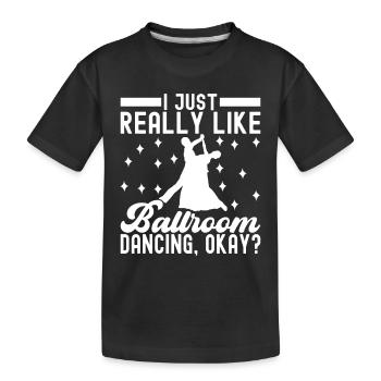 Danse de salon Danseurs de salon Danseurs de salon Danseurs de salon - T-shirt bio Premium Enfant - noir - Devant