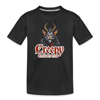 Kryptozoologen-Mystery-Mythen Halloween - Kinder Premium Bio T-Shirt - Schwarz - Vorne