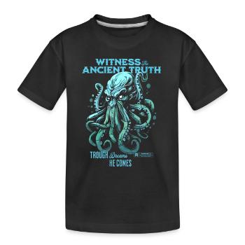 Vérité ancienne Cthulhu Culte Lovecraft Necronomicon - T-shirt bio Premium Enfant - noir - Devant