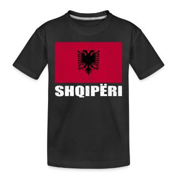 Drapeau de la Cité du Vatican Vintage - T-shirt bio Premium Enfant - noir - Devant