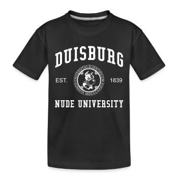 Collège universitaire nu de Duisbourg - T-shirt bio Premium Enfant - noir - Devant