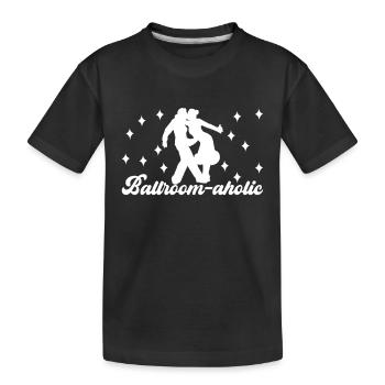 Ballsaal Tanz Ballsaaltänzer Gesellschaftstänzer - Kinder Premium Bio T-Shirt - Schwarz - Vorne