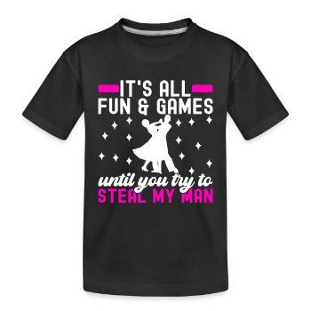 Danse de salon Danseurs de salon Danseurs de salon Danseurs de salon - T-shirt bio Premium Enfant - noir - Devant