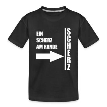 A Joke on the Edge - Humour amusant Ironie amusante - T-shirt bio Premium Enfant - noir - Devant