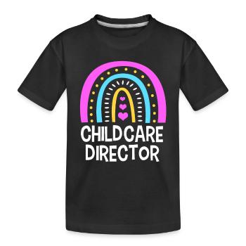Kindertagesstätte Erziehung Erzieher Erzieherin - Kinder Premium Bio T-Shirt - Schwarz - Vorne