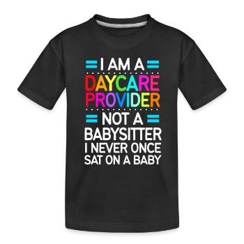 Kindertagesstätte Erziehung Erzieher Erzieherin - Kinder Premium Bio T-Shirt - Schwarz - Vorne