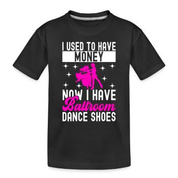 Ballsaal Tanz Ballsaaltänzer Gesellschaftstänzer - Kinder Premium Bio T-Shirt - Schwarz - Vorne
