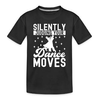 Ballsaal Tanz Ballsaaltänzer Gesellschaftstänzer - Kinder Premium Bio T-Shirt - Schwarz - Vorne