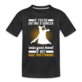 Ballsaal Tanz Ballsaaltänzer Gesellschaftstänzer - Kinder Premium Bio T-Shirt - Schwarz - Vorne