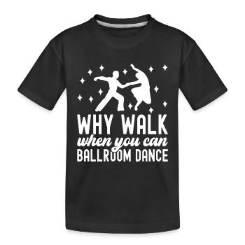 Ballsaal Tanz Ballsaaltänzer Gesellschaftstänzer - Kinder Premium Bio T-Shirt - Schwarz - Vorne