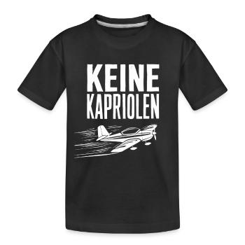 Keine Kapriolen - Nicht so tief Rüdiger - Kinder Premium Bio T-Shirt - Schwarz - Vorne