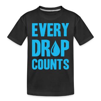 Réservoir d’eau de pluie - récupération de l’eau de pluie - T-shirt bio Premium Enfant - noir - Devant