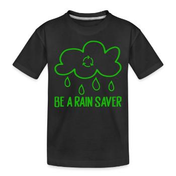 Réservoir d’eau de pluie - récupération de l’eau de pluie - T-shirt bio Premium Enfant - noir - Devant