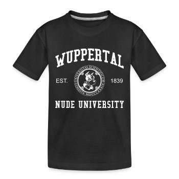 Wuppertal Nude University College University - T-shirt bio Premium Enfant - noir - Devant
