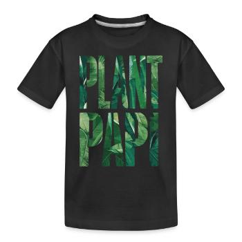 Plante Papa Jardinier Papa Amoureux de la Nature - T-shirt bio Premium Enfant - noir - Devant