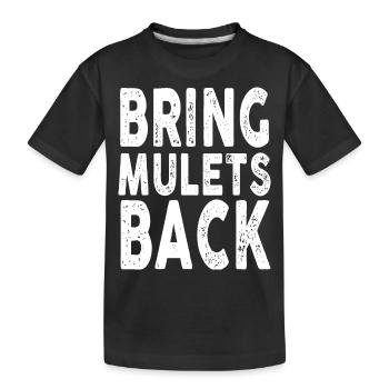 Bring Mullets Back Party Concert Country drôle - T-shirt bio Premium Enfant - noir - Devant