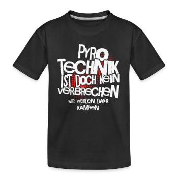 La pyrotechnie n’est pas un crime - Meme Spruch - T-shirt bio Premium Enfant - noir - Devant