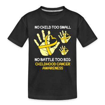 Krebs Kind Krebs-Überlebender - Kinder Premium Bio T-Shirt - Schwarz - Vorne