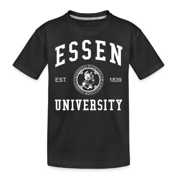 Essen University Universität Hochschule Uni - Kids' Premium Organic T-Shirt - black - Front