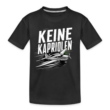 Keine Kapriolen - Nicht so tief Rüdiger - Kinder Premium Bio T-Shirt - Schwarz - Vorne
