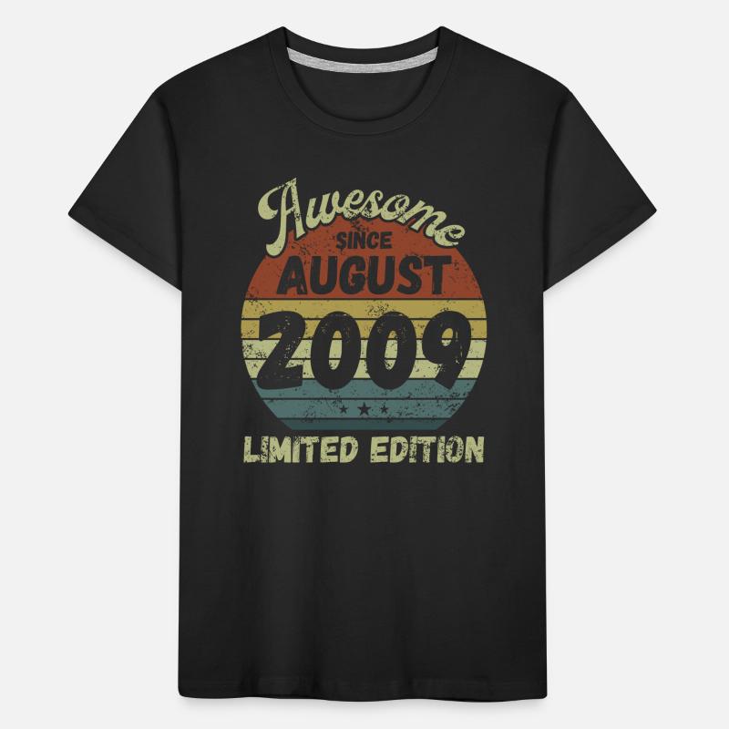 Awesome since August 2009 - Geburtstag Kinder Premium Bio T-Shirt