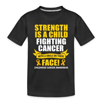 Cancer Child - Kids' Premium Organic T-Shirt - black - Front
