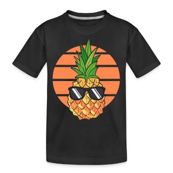 Ananas - T-shirt bio Premium Enfant - noir - Devant