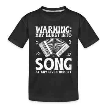 Musicien Auteur-compositeur Chanteur Musicien Musique Musique Pr - T-shirt bio Premium Enfant - noir - Devant